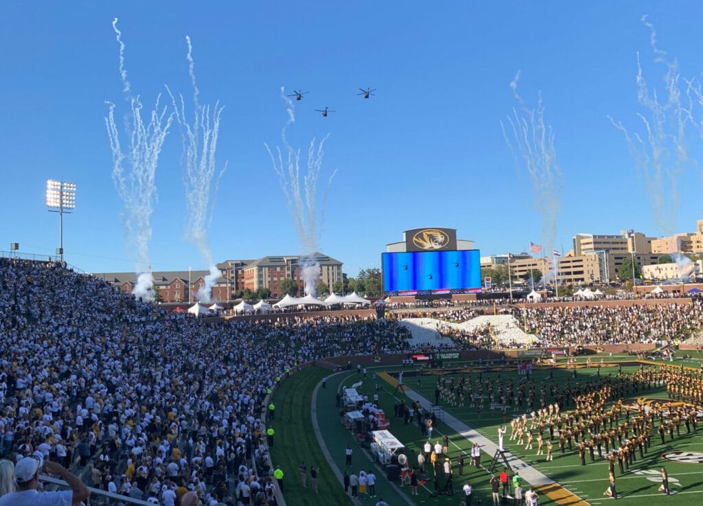 Mizzou Football Flyover